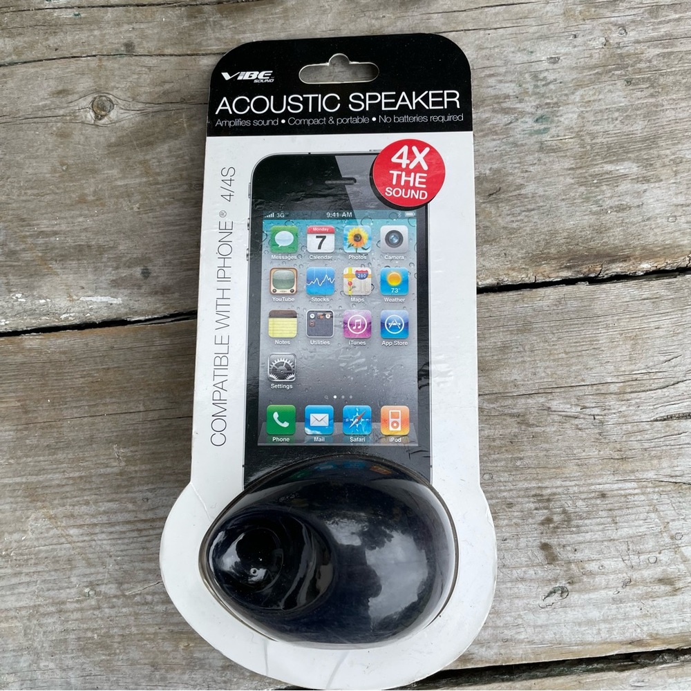 Acoustic iPhone portable mini speaker nwt